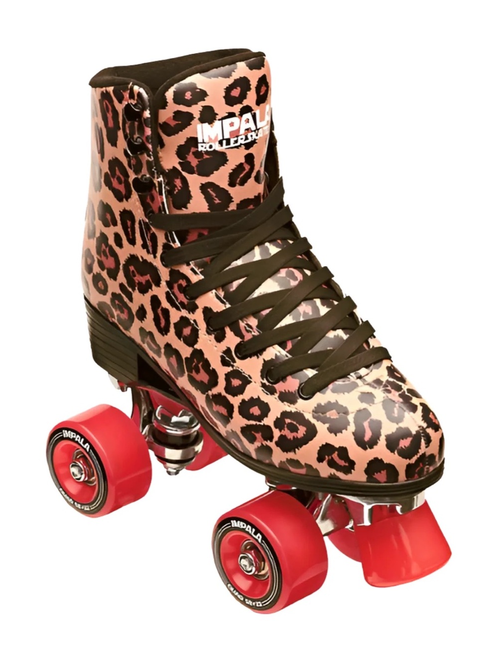 Impala Women's Pink Leopard Roller Skate - Classic High-Top